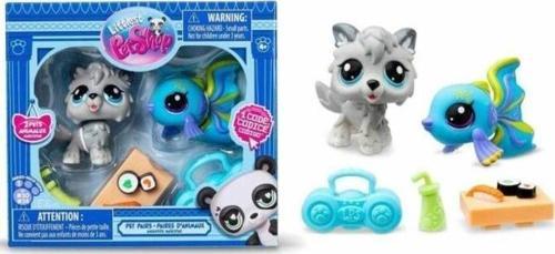 Littlest Petshop Figür Minişler 2'li Paket Hayvanlar Köpek-Balık 00526 (KOLİ İTEMİ S00005264)