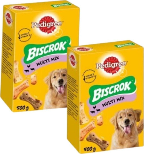 Biscrok Multi Mix Köpek Ödül Bisküvisi 2 x 500 gr