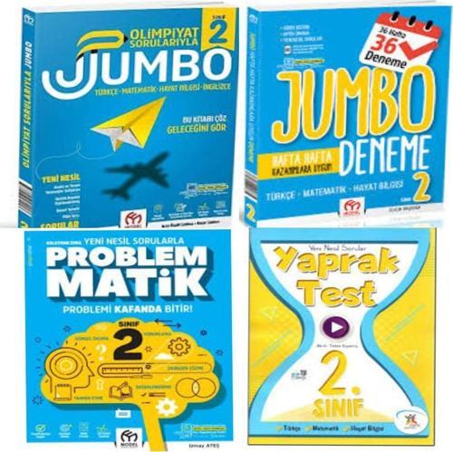 2. Sınıf Olimpiyat Jumbo Soru Bankası Ve Tüm Dersler Deneme+KolaydanZora Problemmatik Ve Yaprak Test