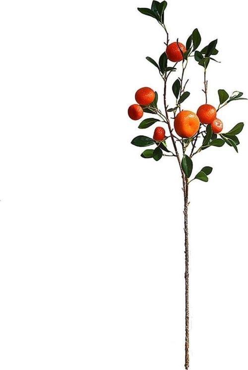 Yapay Portakal Dalı 87 cm Yapay Çiçek Limon Ağacı Dalı