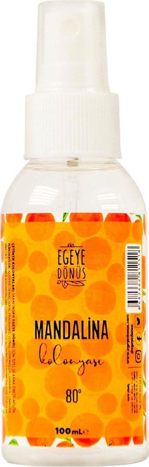 Çanta Cep Boy Mandalina Kolonyası Sprey - 100 Ml. (80 DERECE) - (PARFÜMLÜ)