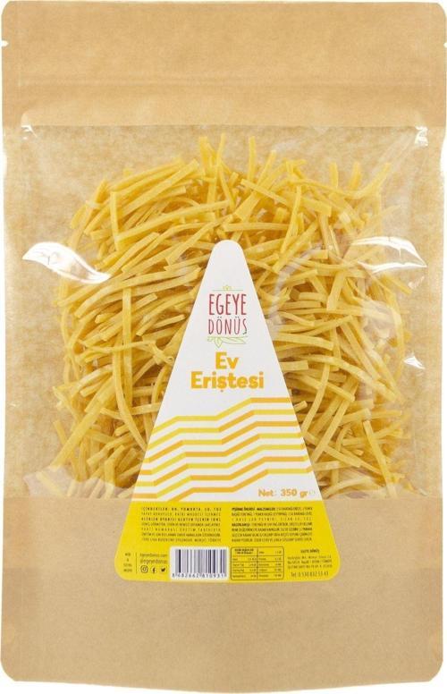 EvYapımı Sade Erişte - 350 Gr. El Kesimi Sade Makarna ( Katkı Koruyucu İçermez)