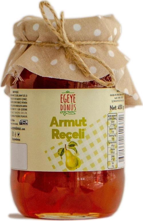 Geleneksel Armut Reçeli Cam Kavanoz - 450 Gr. (%65-%70 Meyve Oranı)