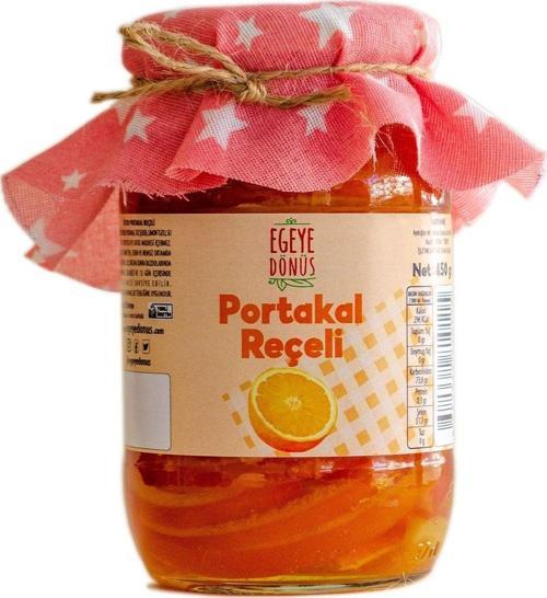 Geleneksel Dilim Portakal Reçeli Cam Kavanoz - 450 Gr. (%65-%70 MEYVE ORANI)