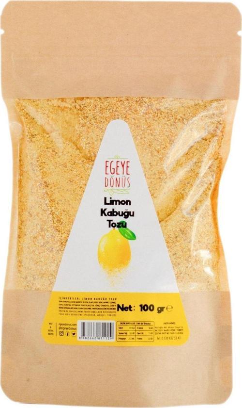 Glutensiz Limon Kabuğu Tozu - 100 Gr. (yüksek Aroma - Renk Verici - Katkı Koruyucu Içermez.)