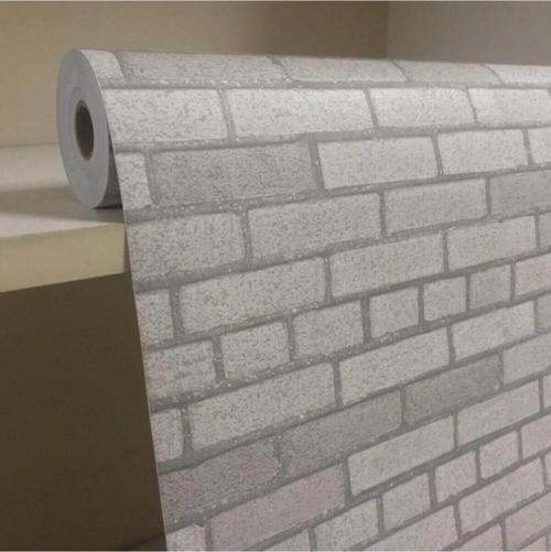 Kendinden Yapışkanlı Duvar Kaplama Tuğla Desenli Folyo Kağıt 45 Cm X 5 Metre