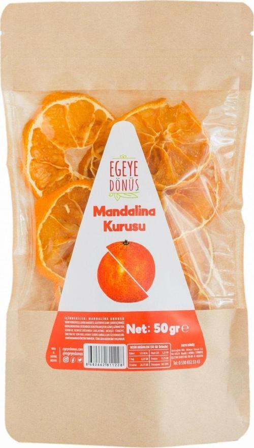 Şekersiz Mandalina Meyvesi Kurusu Cipsi - 50  gr (YÜKSEK AROMA - KOKTEYL MEYVESİ-KORUYUCU İÇERMEZ)