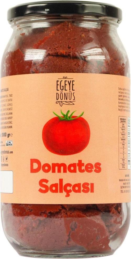 Yöresel Evyapımı Domates Salçası Cam Kavanoz-1 Kg (GELENEKSEL YÖNTEMLE ÜRETİLMİŞTİR KATKI İÇERMEZ)