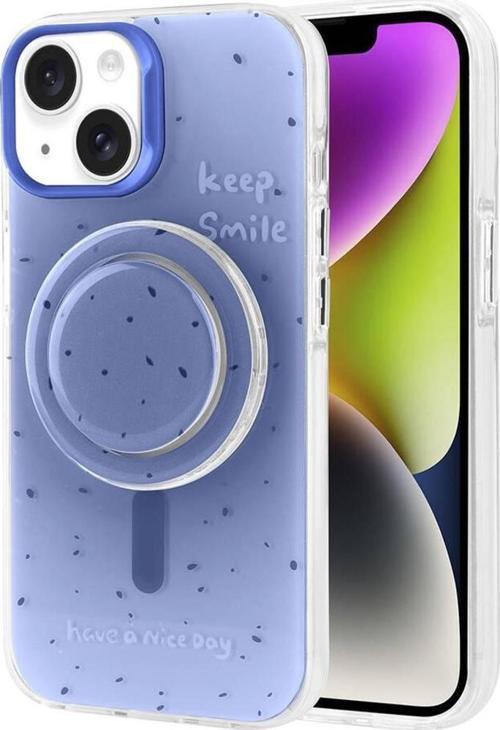 Apple iPhone 13 Kılıf Magsafe Şarj Özellikli Tak-Çıkar Pop Soketli Zore Tiktok Kapak