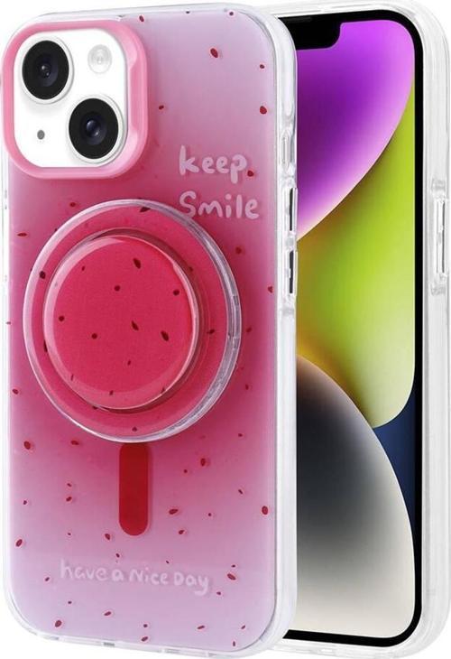 Apple iPhone 13 Kılıf Magsafe Şarj Özellikli Tak-Çıkar Pop Soketli Zore Tiktok Kapak
