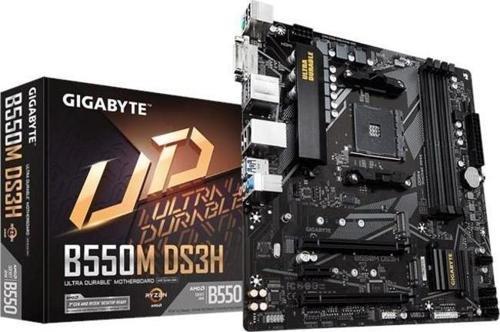 GIGABYTE B550M-DS3H DDR4 Anakart + AMD Ryzen 5 3600 TRAY İşlemci + AMD FAN ( MPK BUNDLE)
