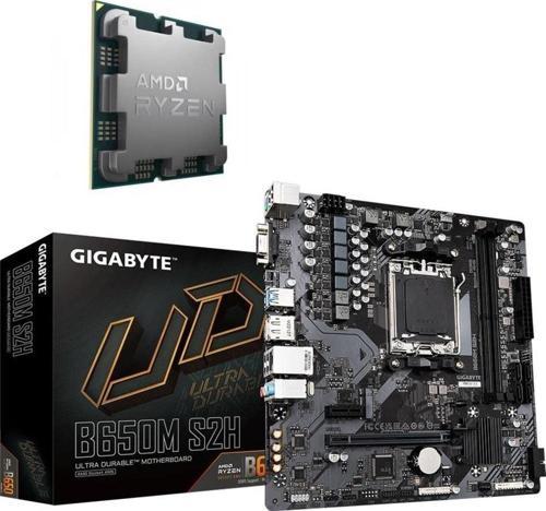 GIGABYTE B650M S2H AM5 ANAKART + Amd Ryzen 7 7800X3D AM5 İşlemci BUNDLE 