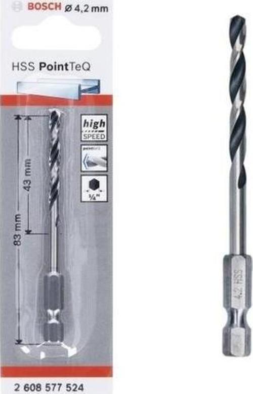 Hss Point Teq Hex Metal Matkap Ucu 4,2mm  - 2608577524