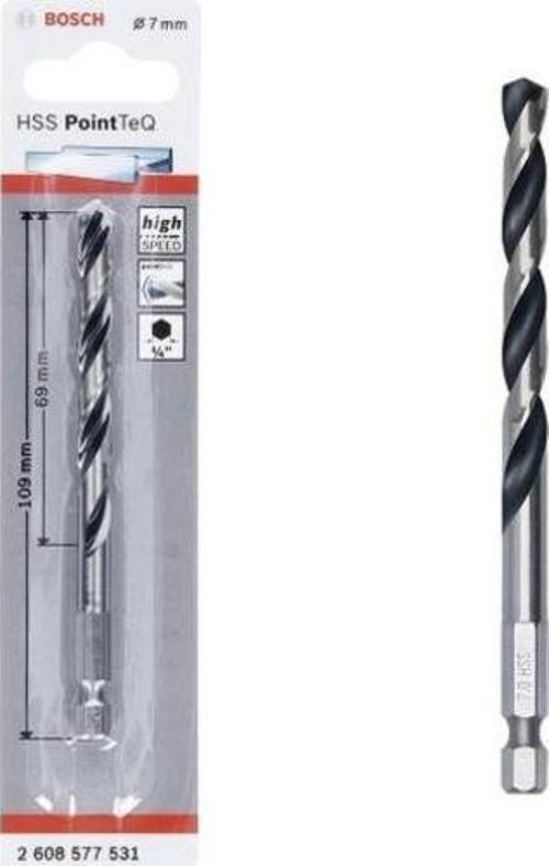 Hss Point Teq Hex Metal Matkap Ucu 7mm  - 2608577531