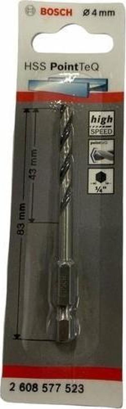 Point Teq Altıgen Şaftlı Hss Matkap Ucu 4 mm