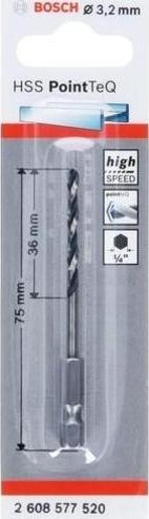 Pointeq 3,2mm 1/4 Adap. Metal Matkap Ucu 1'li 2608577520 Bosch