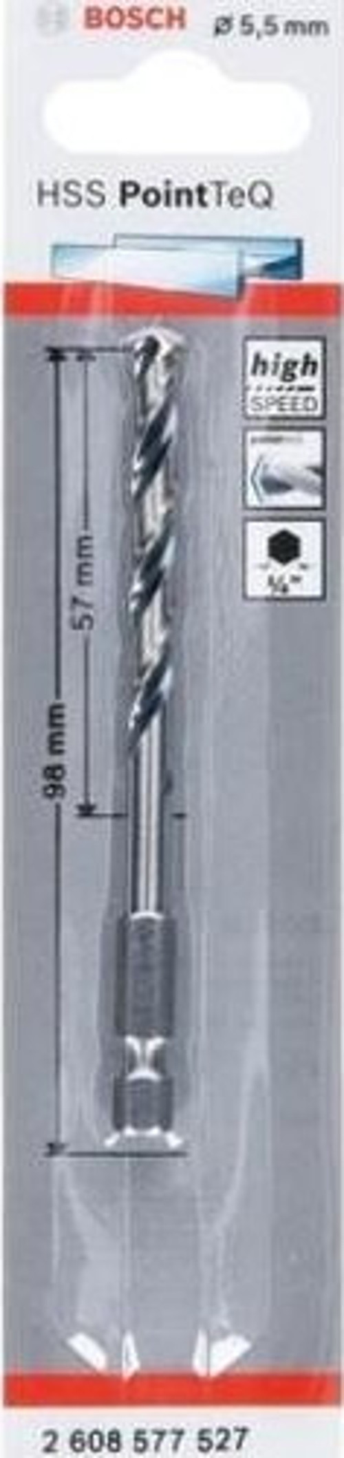 Pointeq 5,5mm 1/4 Adap. Metal Matkap Ucu 1'li 2608577527 Bosch