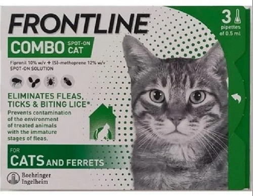 FRONTLINE Combo 0.5 ml x3 Pipet Kedi Dış Parazit