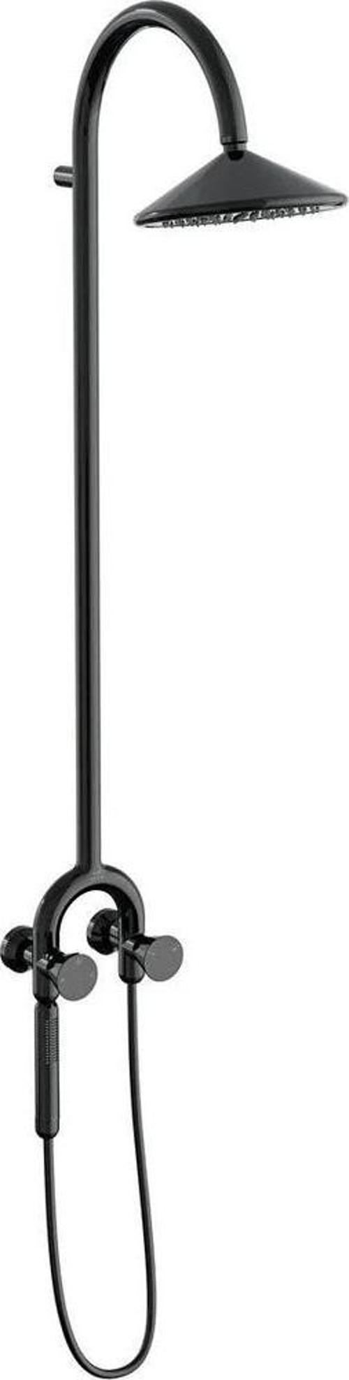 Liquid Termostatik Duş Sistemi Parlak Siyah A4721939