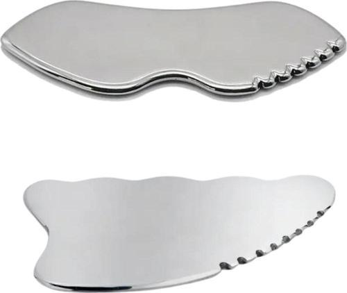 Metal Yüz Masaj Aleti Face Guasha 2 'li Graston Set