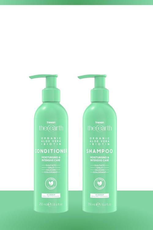 Organic Aloe Vera +Biotin Şampuan 250 Ml Saç Kremi 250Ml