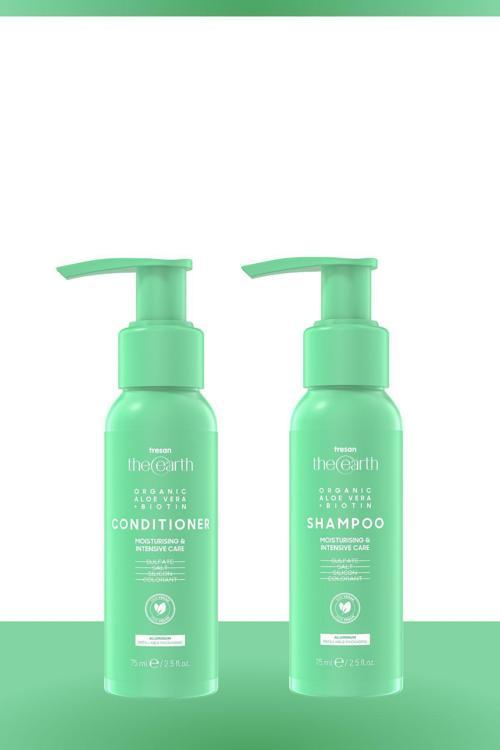 Organic Aloe Vera +Biotin Şampuan 75 Ml Saç Kremi 75Ml