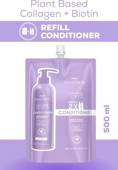 Plant Based Collagen +Biotin Saç Kremi Refill Pouch 500 Ml