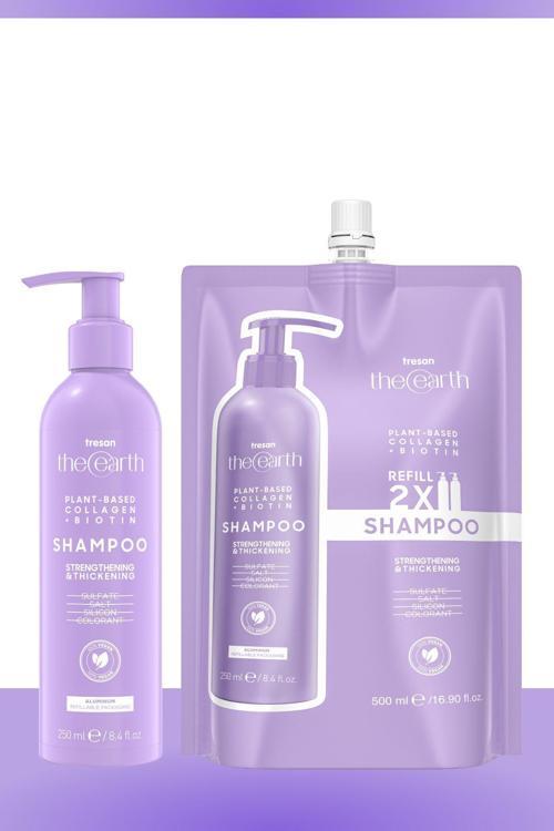 Plant Based Collagen +Biotin Şampuan 250 Ml + Refill Pouch 500 Ml