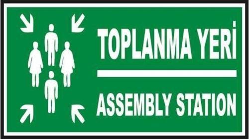 Fosforlu Toplanma Yeri Levhası  - Fotolümenli