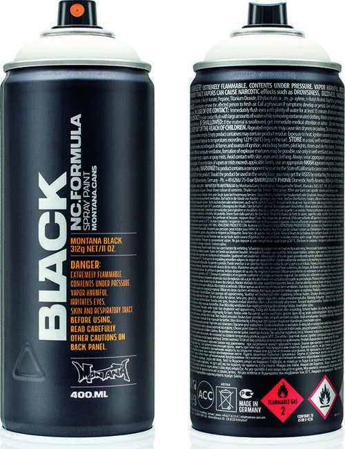 Black Sprey Boya 400ml White BLK9105