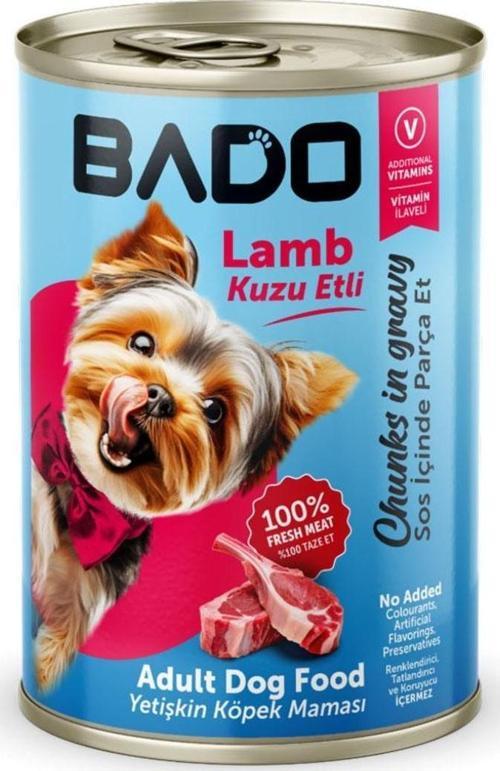 Yaş Köpek Maması Kuzu Etli ve Pirinçli 400Gr