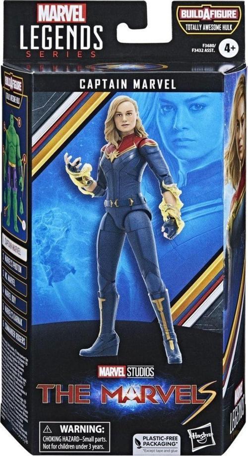 The Marvels - Marvel Legends Captain Marvel Aksiyon Figürü (Totally Awesome Hulk BAF)