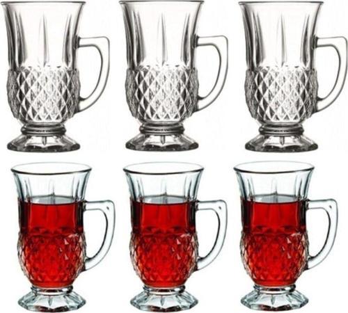 55671 istanbul ayaklı çay bardak - çay bardağı 6 lı