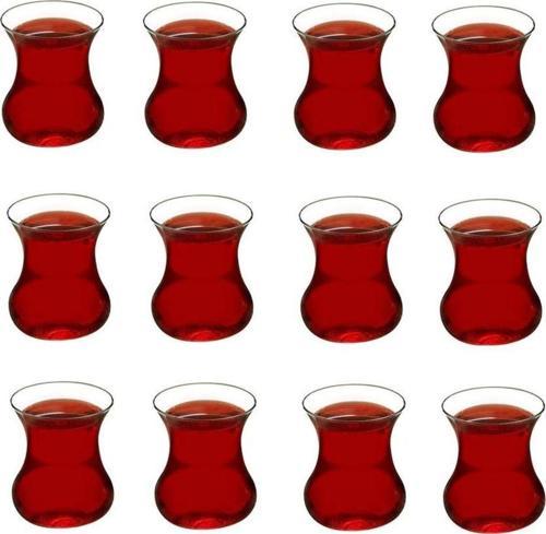 aurora çay bardak - 12 li cam çay bardağı