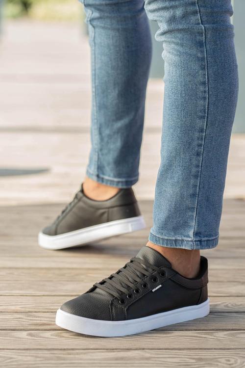 Erkek Atlanta Siyah Beyaz Günlük Kullanım Sneaker Ayakkabı ATLNT-5025
