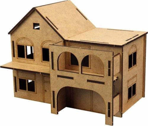 3D Ahşap Konak Maketi