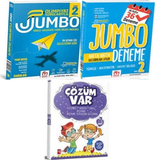 2. Sınıf Olimpiyat Sorularıyla Jumbo Soru Bankası + Tüm Dersler Deneme Ve Çözüm Var