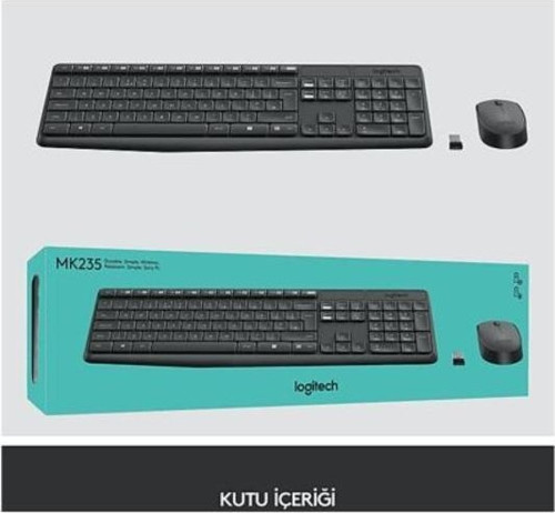 920-007948 MK235 RUSÇA Kablosuz Klavye Mouse Set