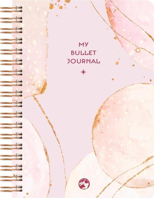 Noktalı Bullet Journal Pro Defter Rose Gold 17x24