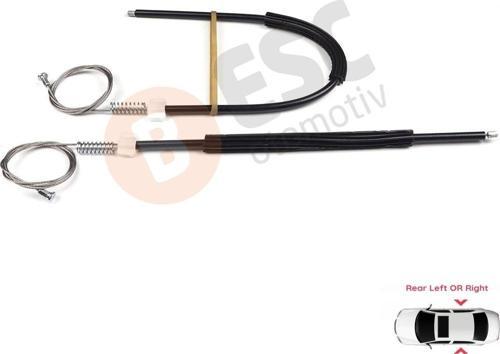 EWR5452 Seat Toledo MK4 Skoda Rapid 2013-2019 için Arka Cam Kriko Tamir Seti 5JA839461 62