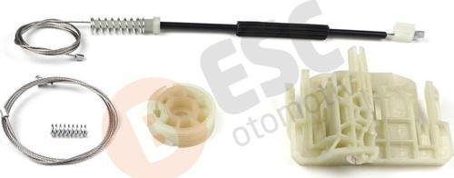 BMW 5 Series F10 F11 4/5 Kapı 2010-2016 İçin Arka Sağ Kapı Cam Kriko Tamir Seti 7182122