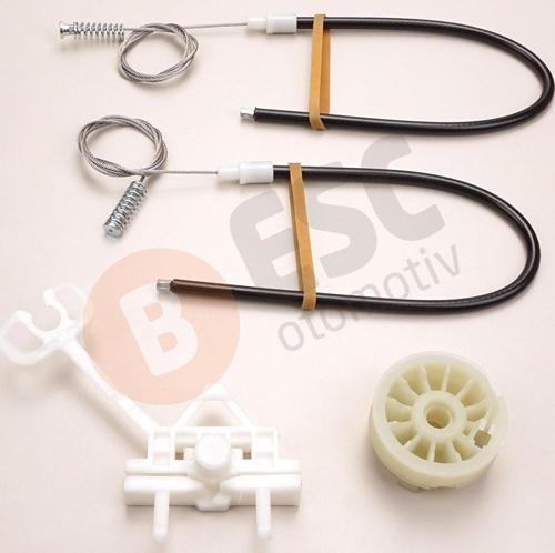Fiat Punto İçin Arka Sol Elektrikli Cam Tamir Seti 51723328 51899293