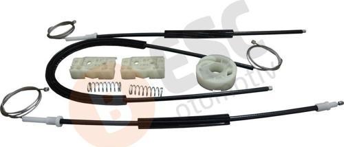 Citroen C4 Picasso 2006-On İçin Ön Sol Cam Tamir Takımı Makaralı