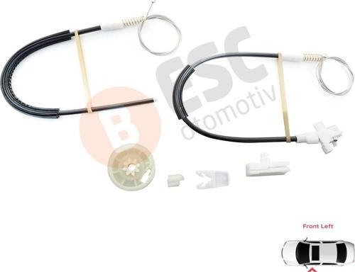 Renault Megane MK1 X64 1996-2003 4/5 Kapı 7700834347 İçin Ön Sol Kapı Cam Kriko Tamir Seti
