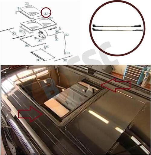 Mercedes Vito W639 için Sunroof Panoramik Cam Ray Tamir Seti 000782000