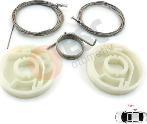 VW T5 T6 Caravelle Multivan İçin Sağ Yan Arka Sürgülü Kapı Tamir Seti 7E1843872