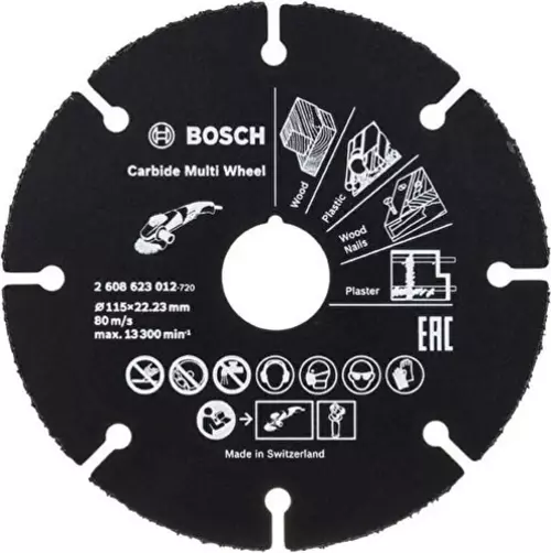 Carpide Multi Whell Taşlama Için Ahşap Kesme Diski 115 mm (Elmas Uçlu)