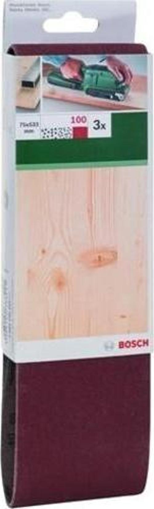 - Tank Zımpara Kağıdı 3'Lü, 75 X 533 Mm 100 Kum