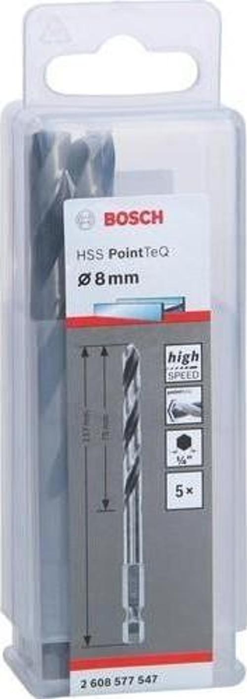 Pointeq 8mm 1/4 Adap. Metal Matkap Ucu 5'li 2608577547 Bosch