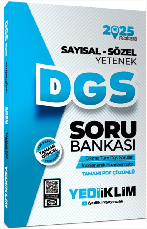 2025 DGS Prestij Serisi Sayısal-Sözel Yetenek Tamamı PDF Çözümlü Soru Bankası